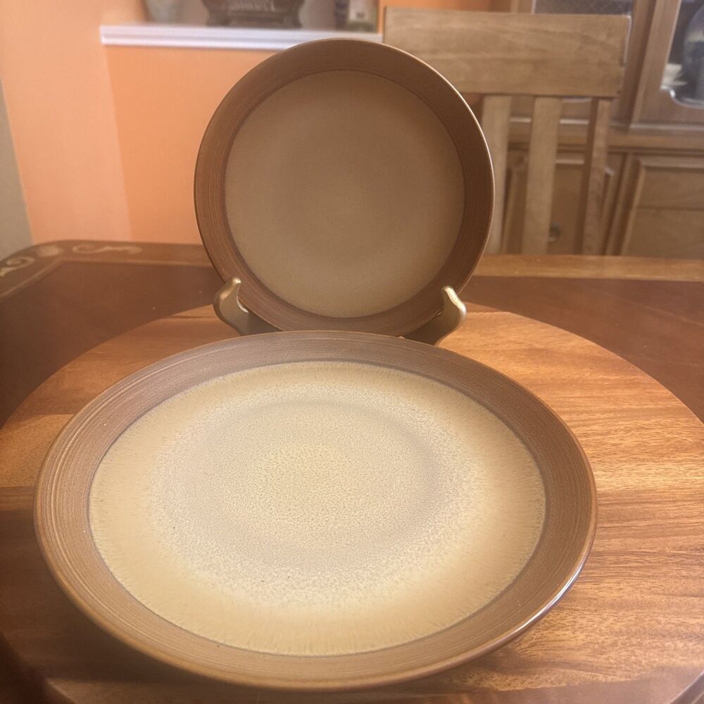Sango Roma Caramel 4815 Dinner Plate And Salad Set